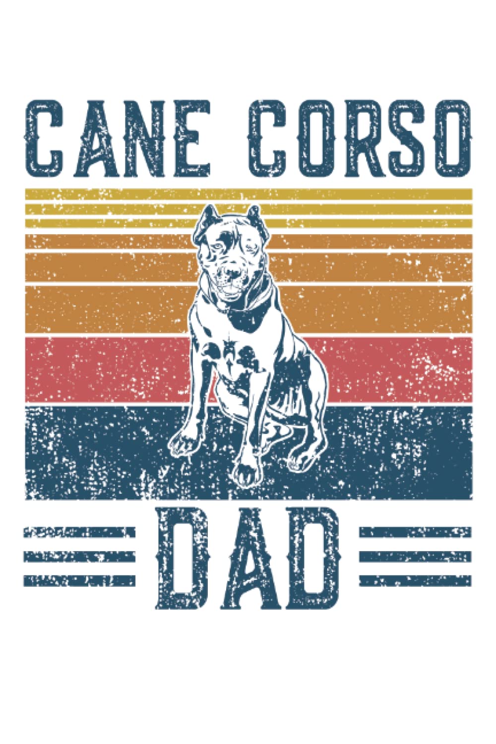 Dog Cane Corso Dad - Vintage Cane Corso Dad: A Journal Size (6 x 9 inches) Notebook | Diary | Planner with 120 Square Grid Pages baixar o livro de graça