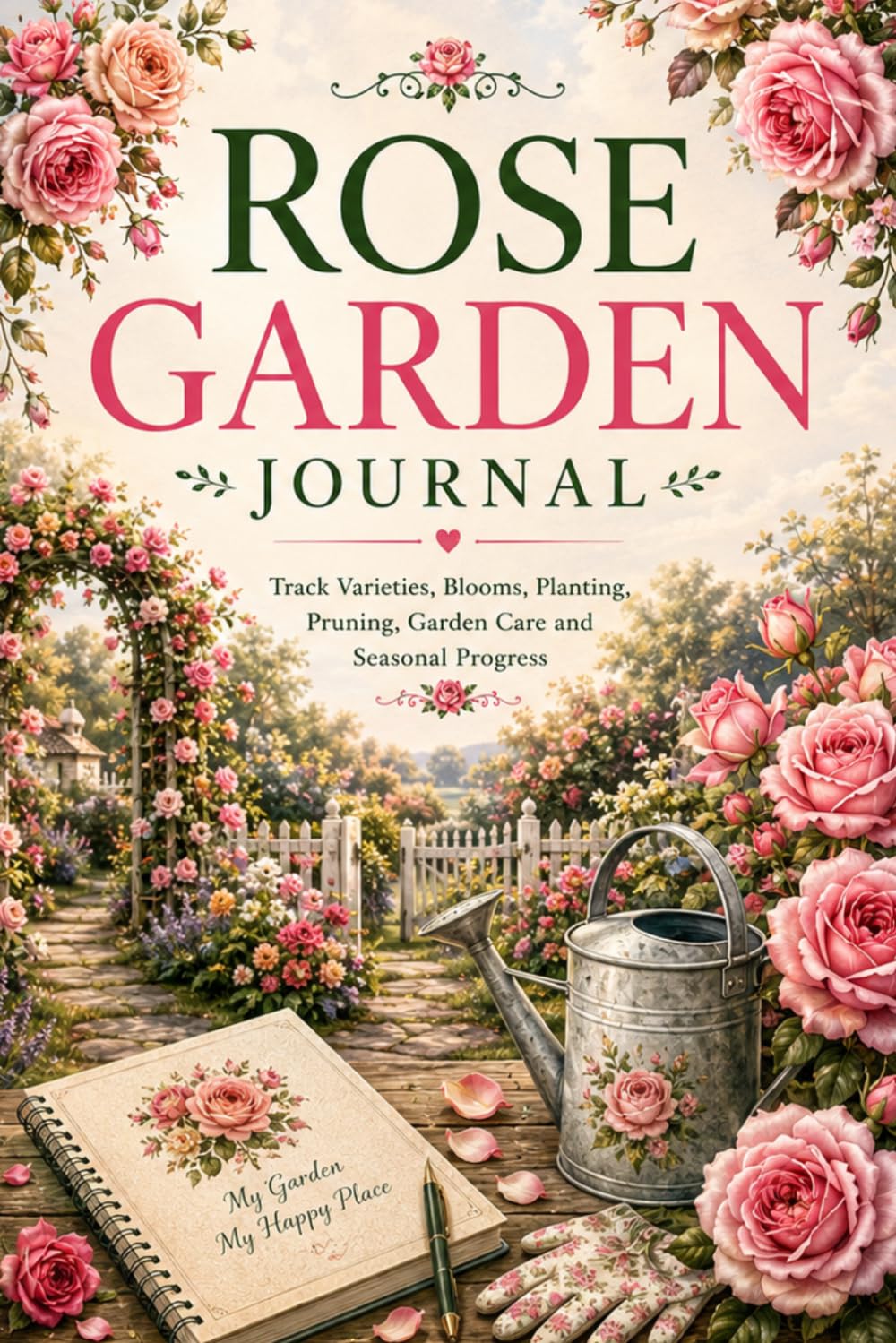 ler totalmente My Rose Garden Planner: Track Varieties, Blooms, Planting, Pruning, Garden Care and Seasonal Progress