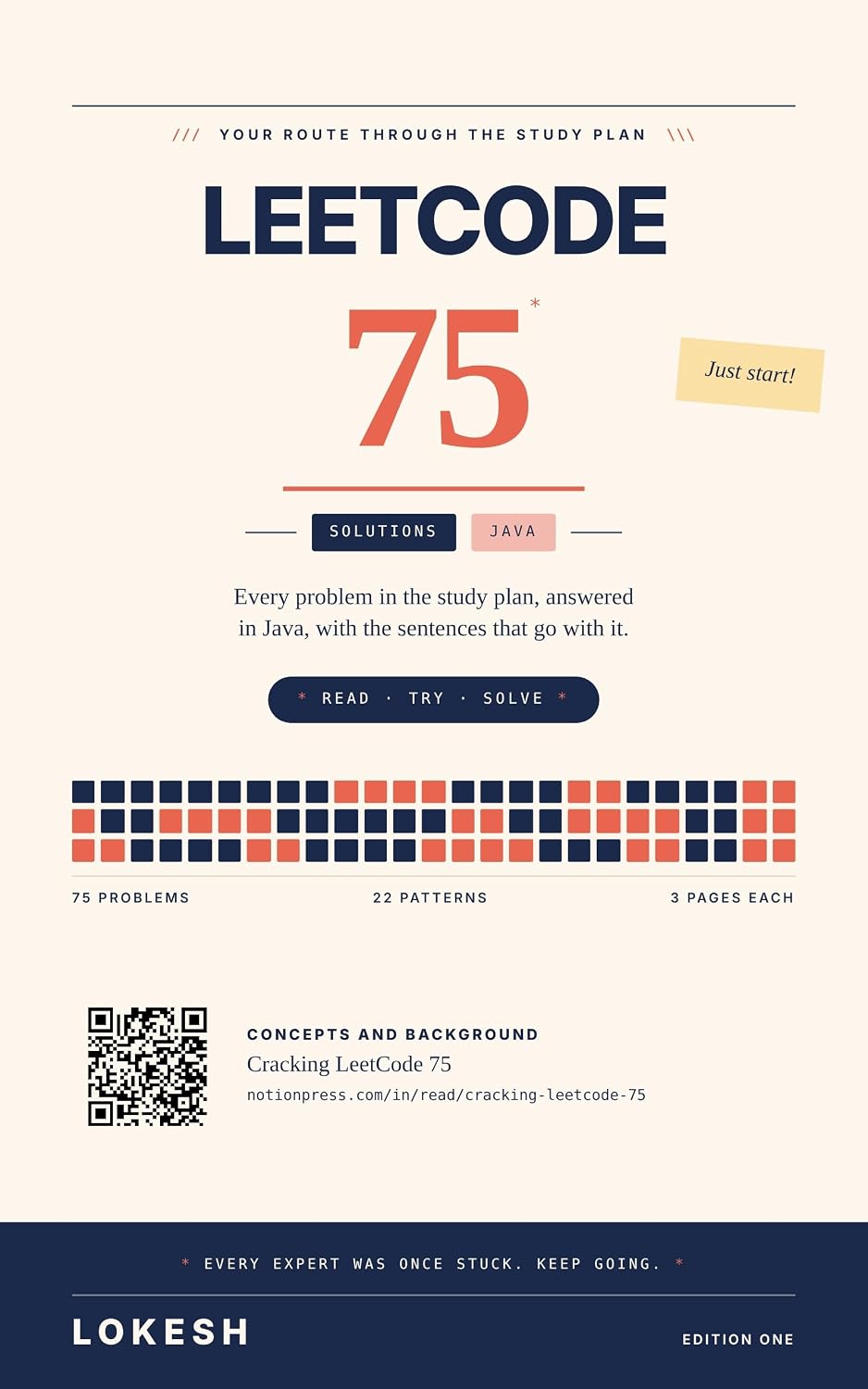 LeetCode 75 Solutions - Java: 6x9 Edition (English Edition)