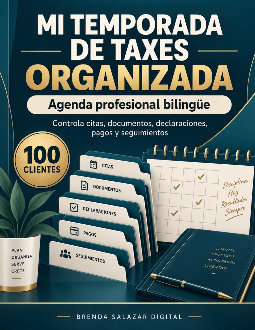 Mi Temporada de Taxes Organizada: Agenda profesional bilingüe: controla citas, documentos, declaraciones, pagos y seguimientos (Spanish Edition) baixar livro de graça