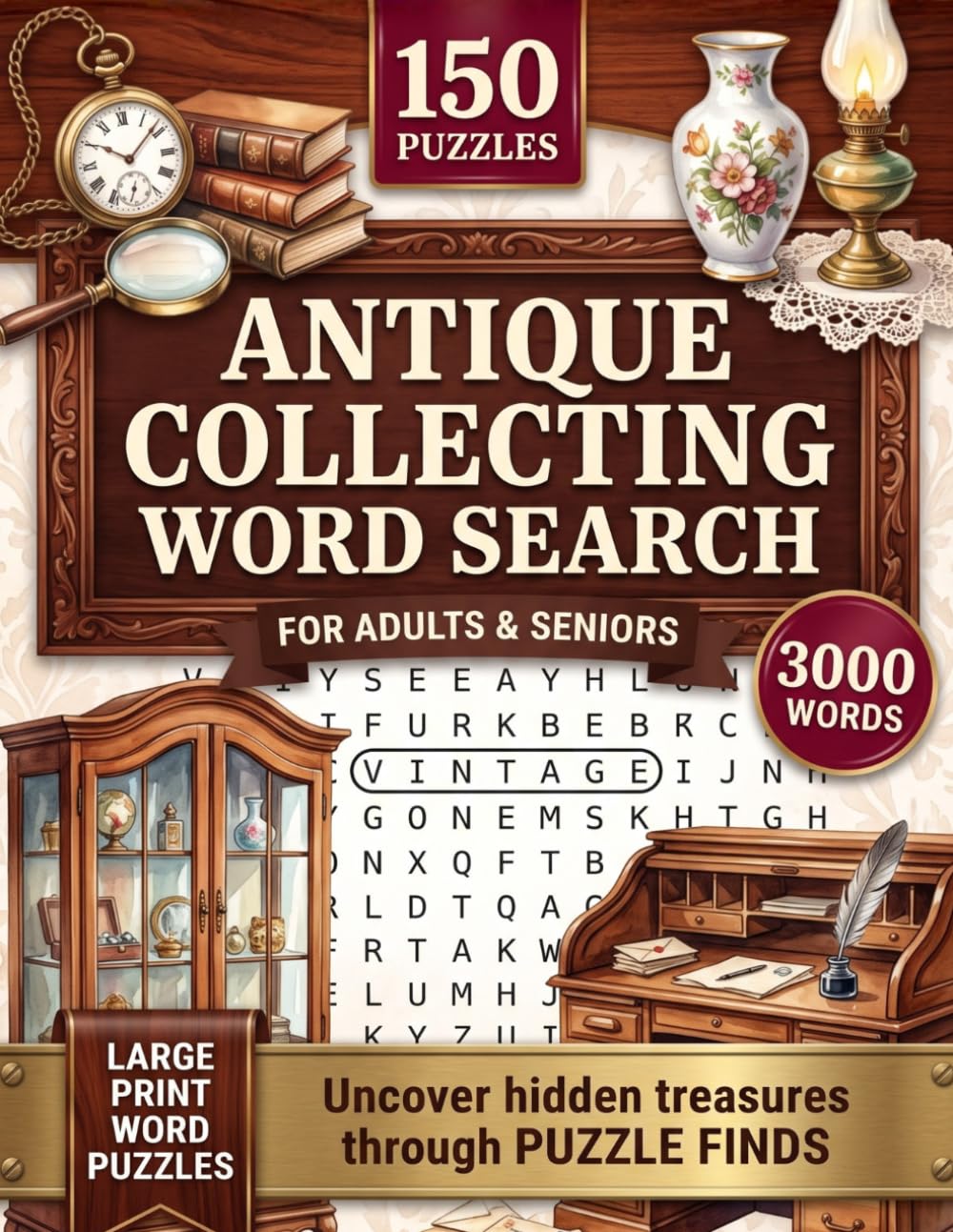 capítulo por capítulo baixar Antique Collecting Word Search Puzzle Book: 150 Puzzles with 3,000 Antique & Vintage Terms — A Wonderful Gift for Antique Hunters, Collectors and Vintage Enthusiasts