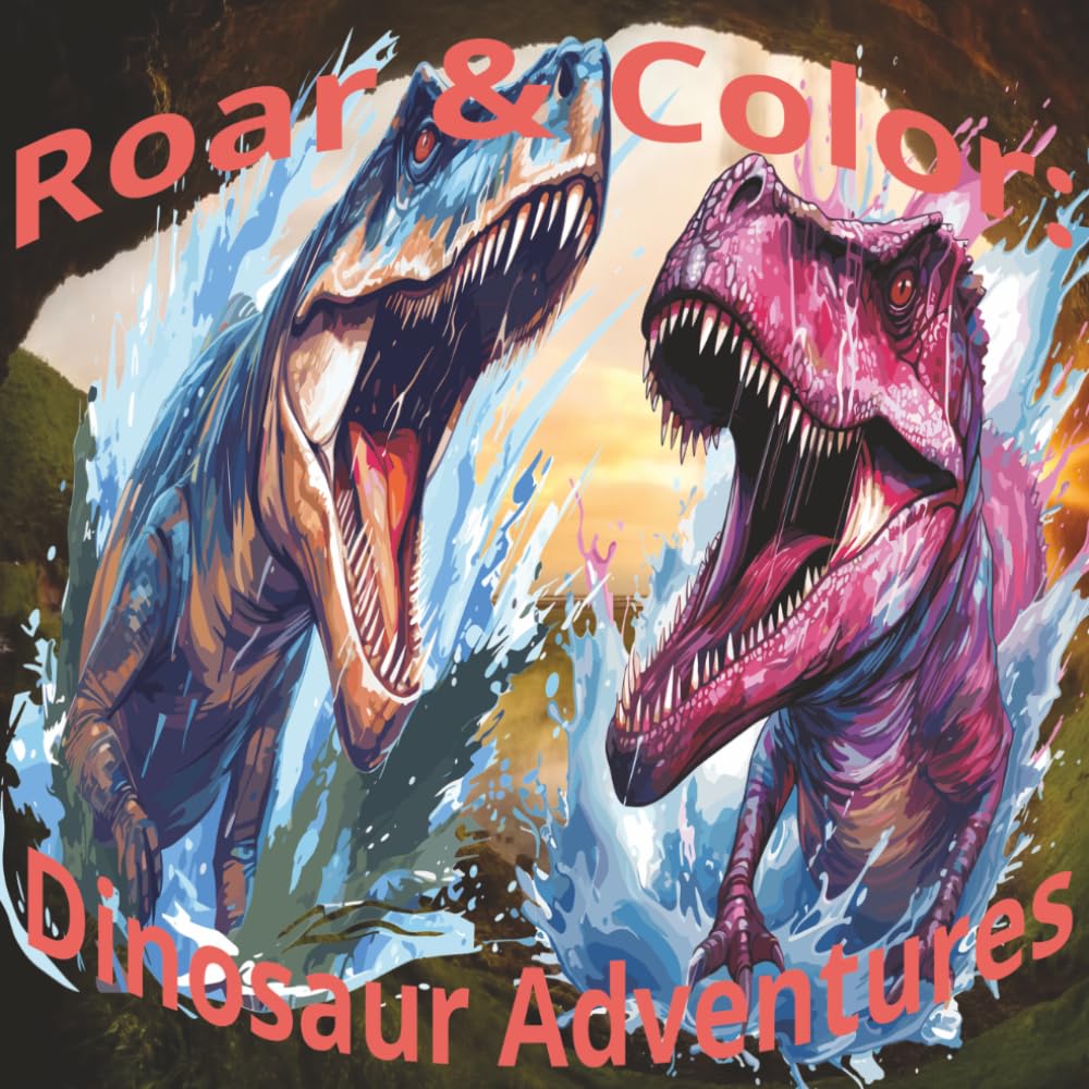 capítulo por capítulo baixar Roar & Color: Dinosaur Adventures Coloring Book: Creative Adventures with Earth’s Most Epic Creatures | 8.5 X 8.5 inches, 55 Pages | 55 single pages… Gifts for Vacations, Holidays, and Free Time