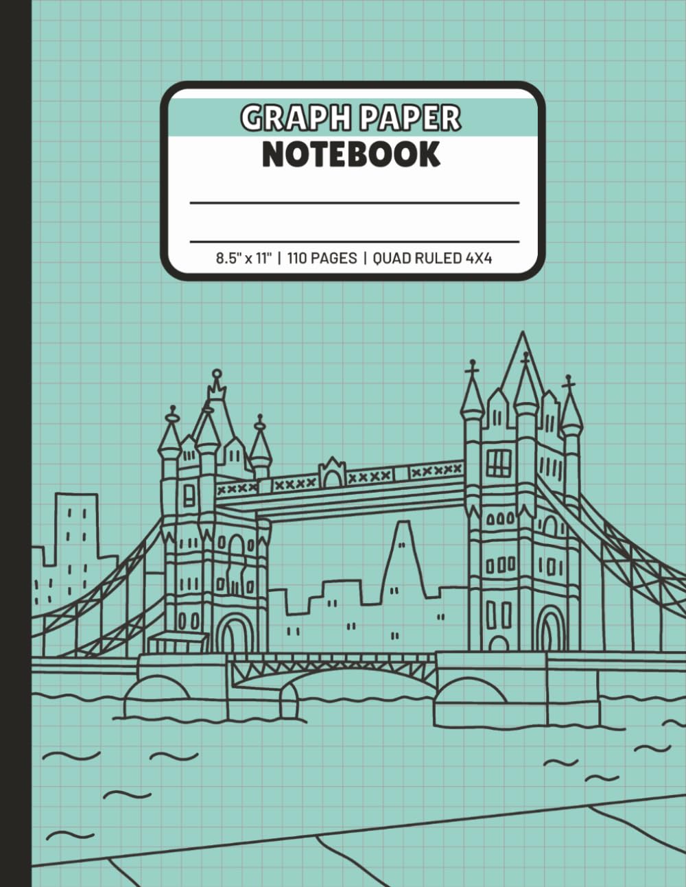 ler totalmente Graph Paper Notebook - Quad Ruled 4x4: Grid Paper Notebook, Math and Science Students | 110 Pages | 8.5 x 11 inches