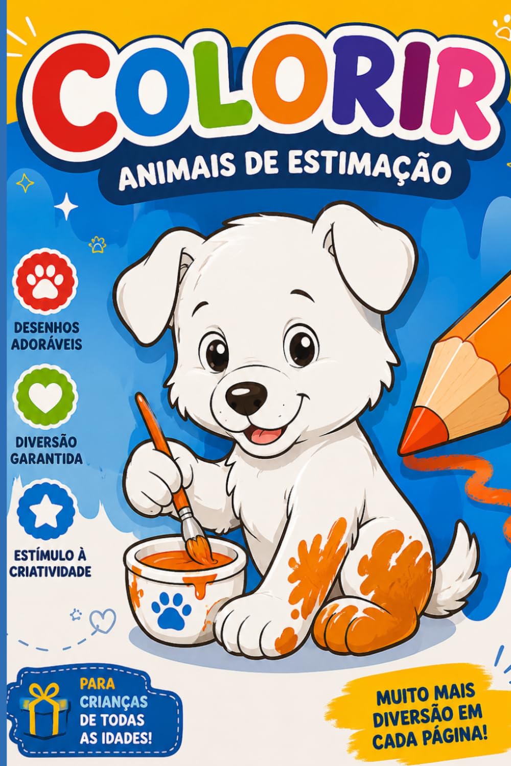 ler totalmente Animais para Colorir: Desenhos Fofos e Divertidos para Crianças (Portuguese Edition)