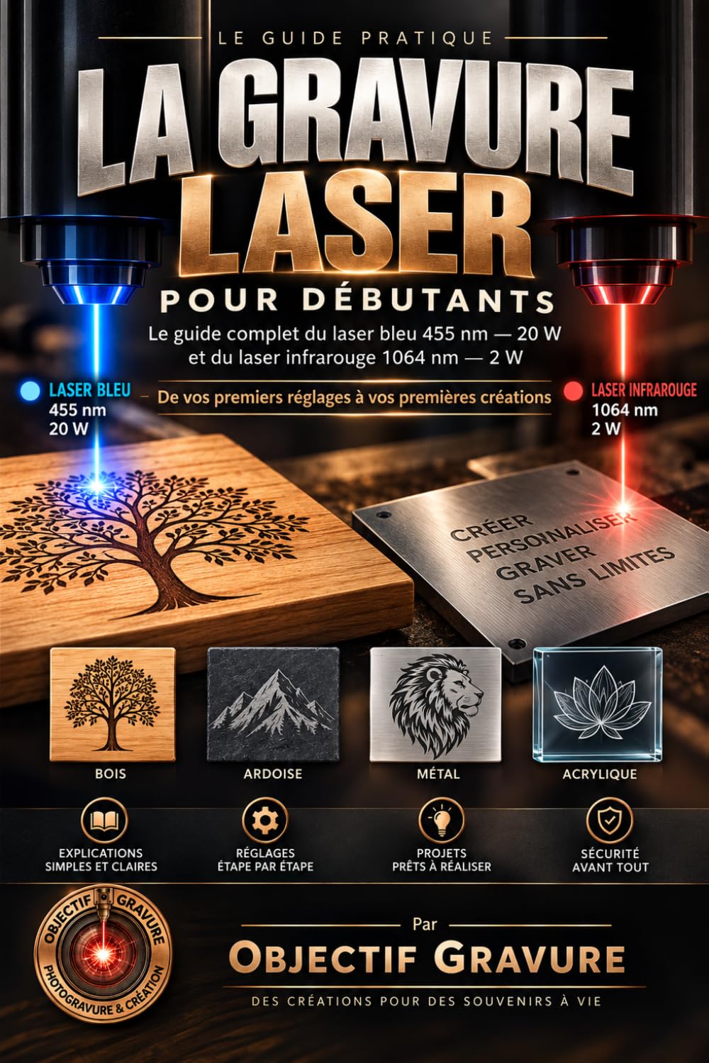 La Gravure Laser pour Débutants: Le guide pratique du laser bleu 455 nm – 20 W et du laser infrarouge 1064 nm – 2 W (French Edition) baixar o livro de graça