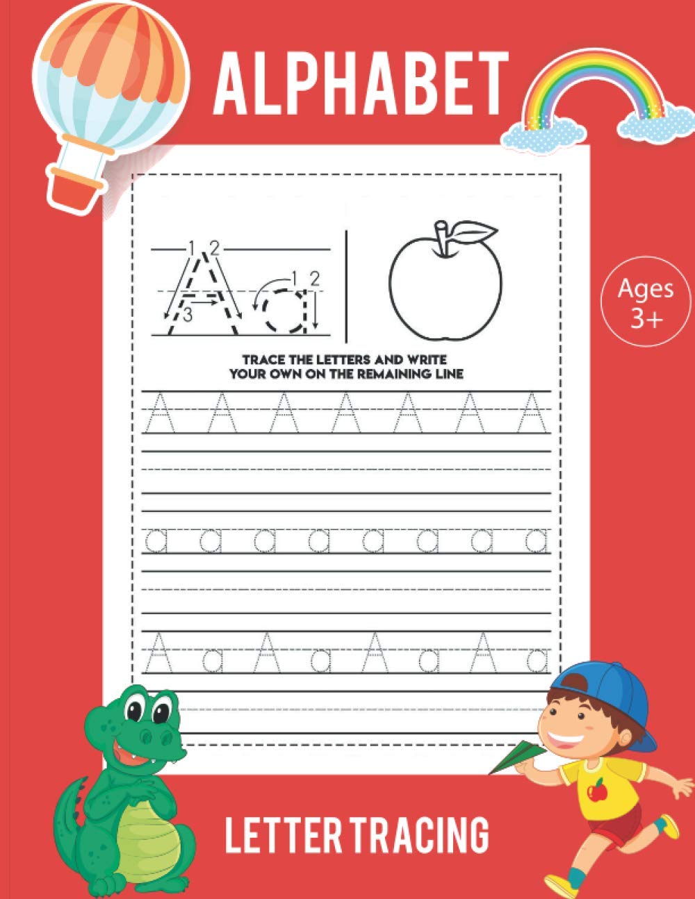 ler totalmente Alphabet Letter Tracing: Letter Tracing For Pre-Schoolers and Kindergarten Kids: Alphabet Handwriting Practice for Kids 3 - 5 to Practice Pen Control, Line Tracing, Letters, and Shapes