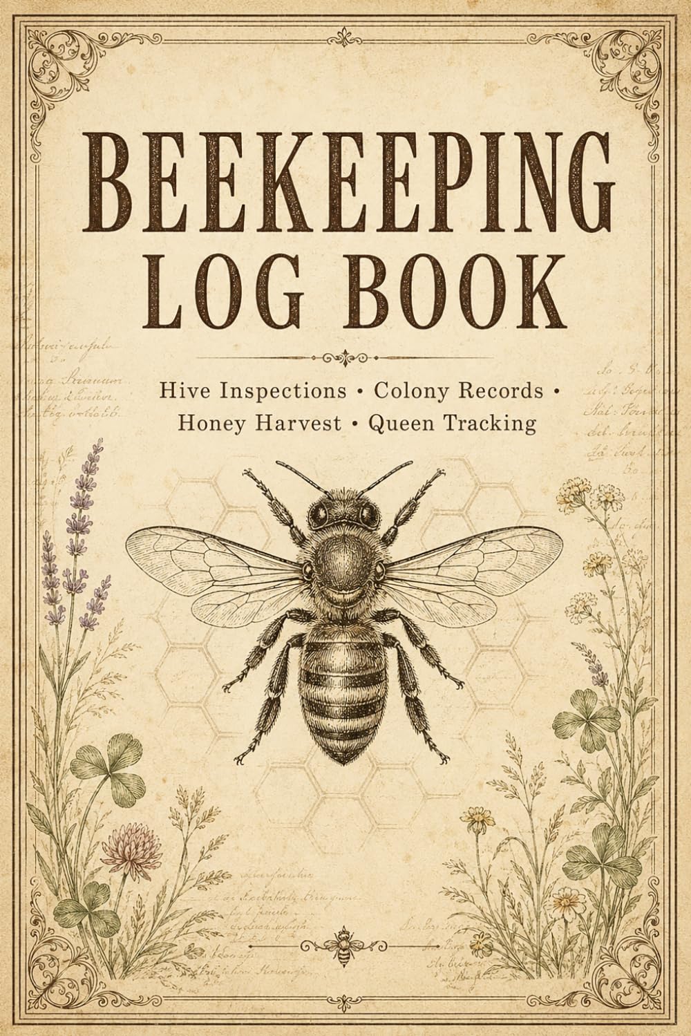 Beekeeping Log Book: Apiary Record Journal for Backyard Hive Managers Monitoring Colony Growth, Seasonal Inspections, Honey Harvests, Queen Activity, and Health History