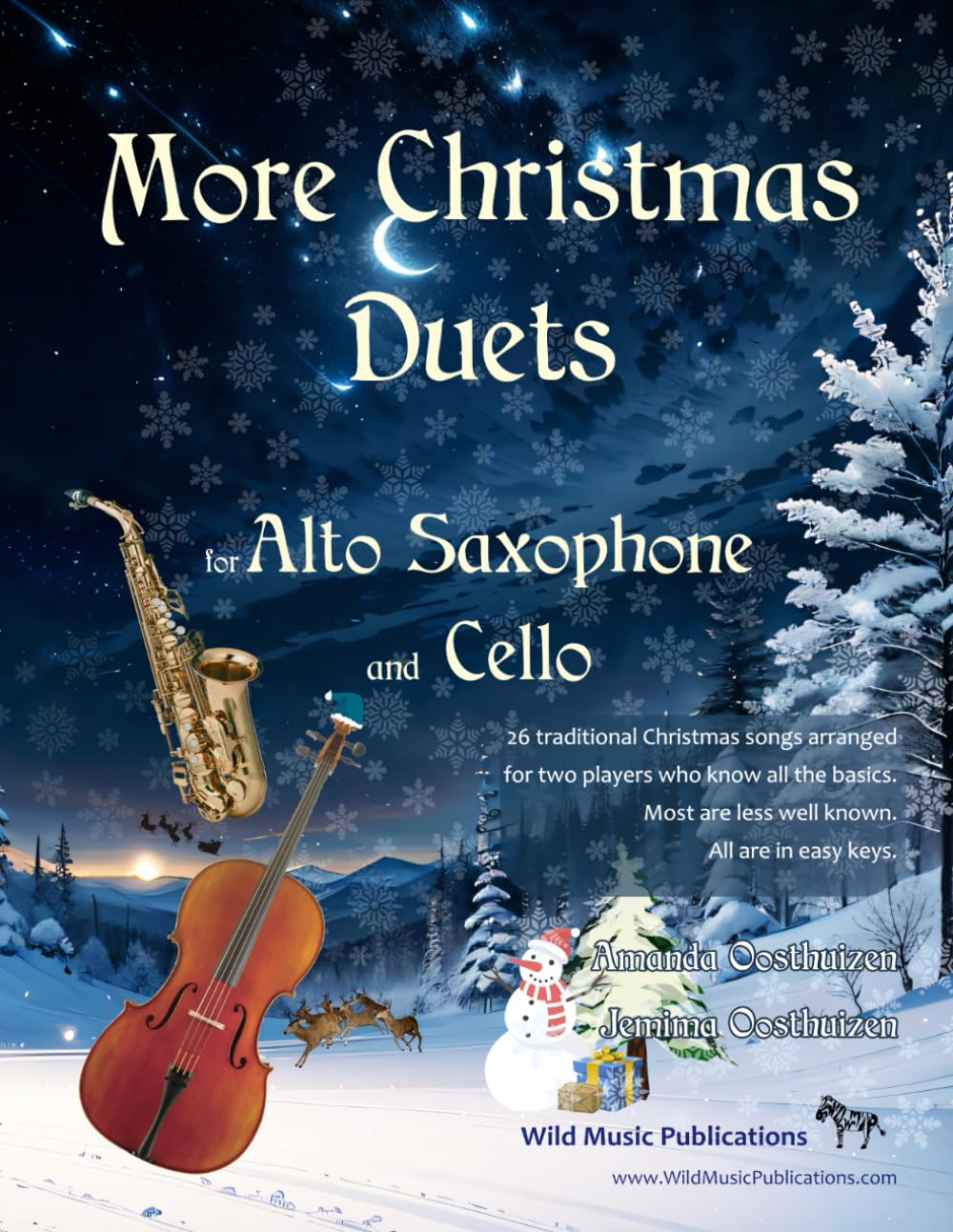 capítulo por capítulo baixar More Christmas Duets for Alto Saxophone and Cello: 26 less well-known Christmas songs arranged for two players who know all the basics.