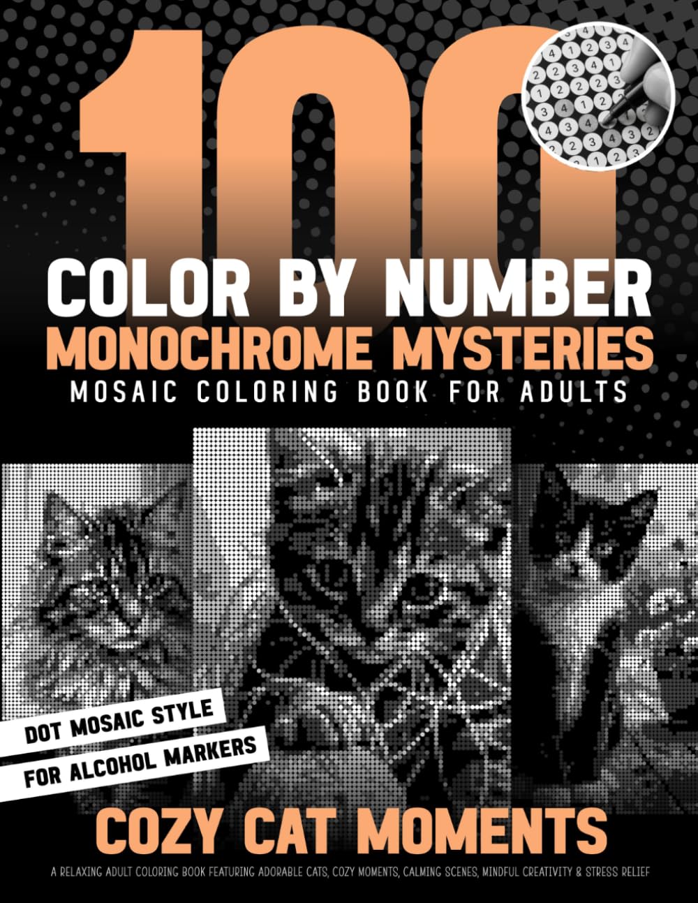 capítulo por capítulo baixar 100 Color by Number Monochrome Mysteries - Mosaic Coloring Book for Adults - Cozy Cat Moments: A Relaxing Adult Coloring Book Featuring Adorable Cats, Cozy Moments, Calming Scenes, Mindful Creativity