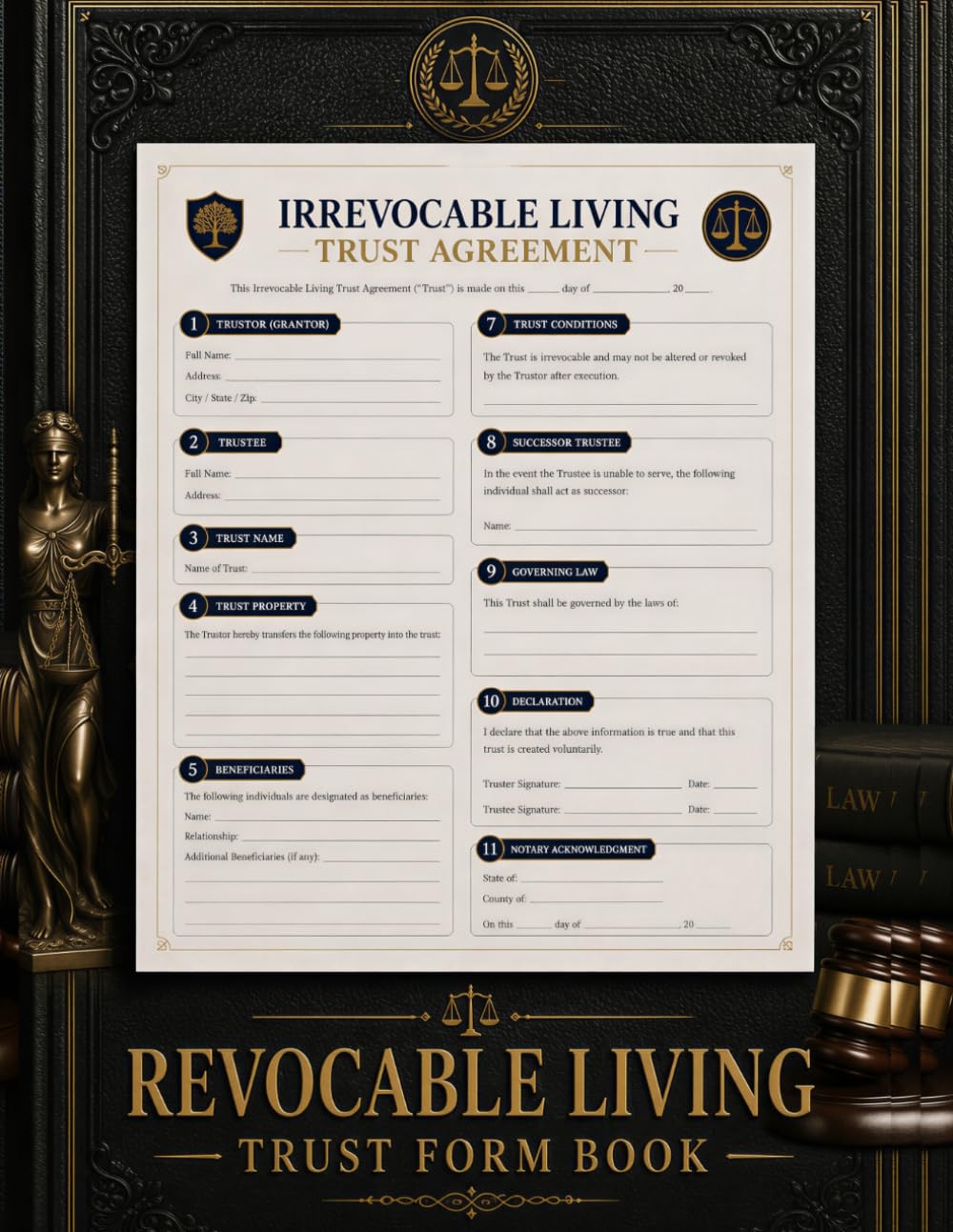 Revocable Living Trust Form Book: Create, Manage & Protect Your Estate with Confidence — Step-by-Step Trust Forms for Assets, Beneficiaries, Trustees & Legal Documentation (No Lawyer Required) baixar livro de graça
