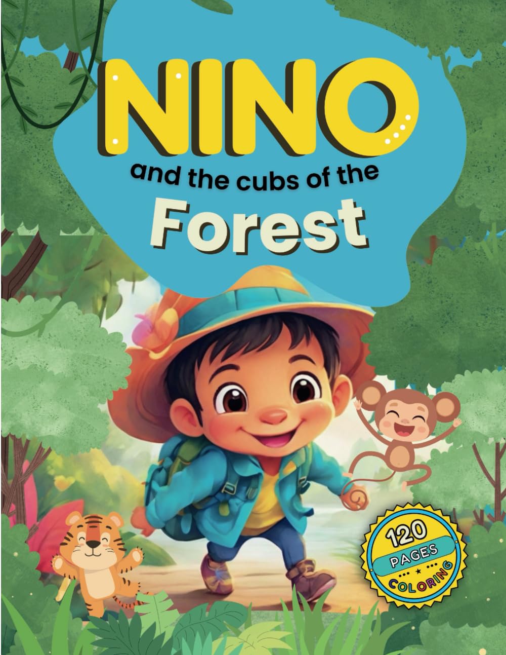 ler totalmente NINO and the Cubs of the Forest: 120 Coloring Pages (Portuguese Edition)