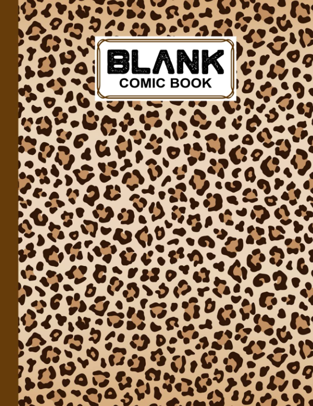 ler totalmente Blank Comic Book: Leopard Print Cover, Draw Your Own Comics - 120 Pages of Fun and Unique Templates - A Large 8.5" x 11" Notebook by Ignaz Fleischmann