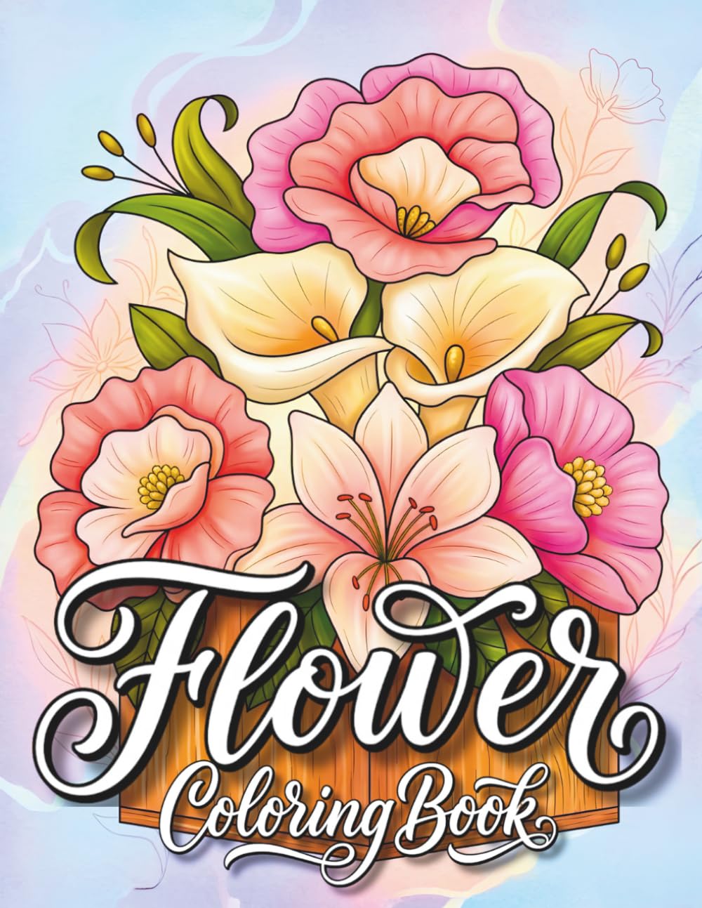 Flowers Coloring Book: 100+ Elegant Flower Designs Including Bouquets, Floral Frames, Wreaths and Botanical Patterns for Adults, Relaxation & Stress Relief baixar livro de graça