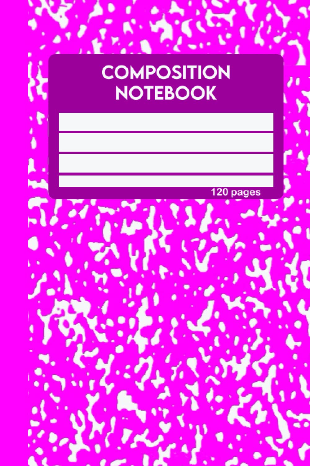 Magenta Composition Notebook: Marble Composition Notebook | wide ruled | Makes a great gift!