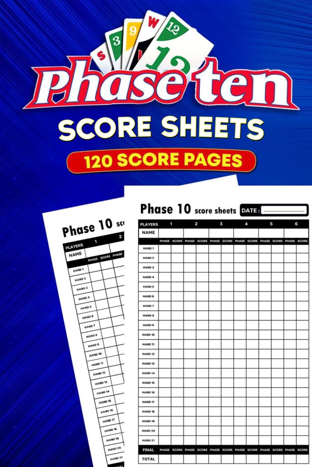 Phase 10 Score Sheets: 120 Large Pads for Phase 10 card game With Size 6 x 9 inches baixar o livro de graça