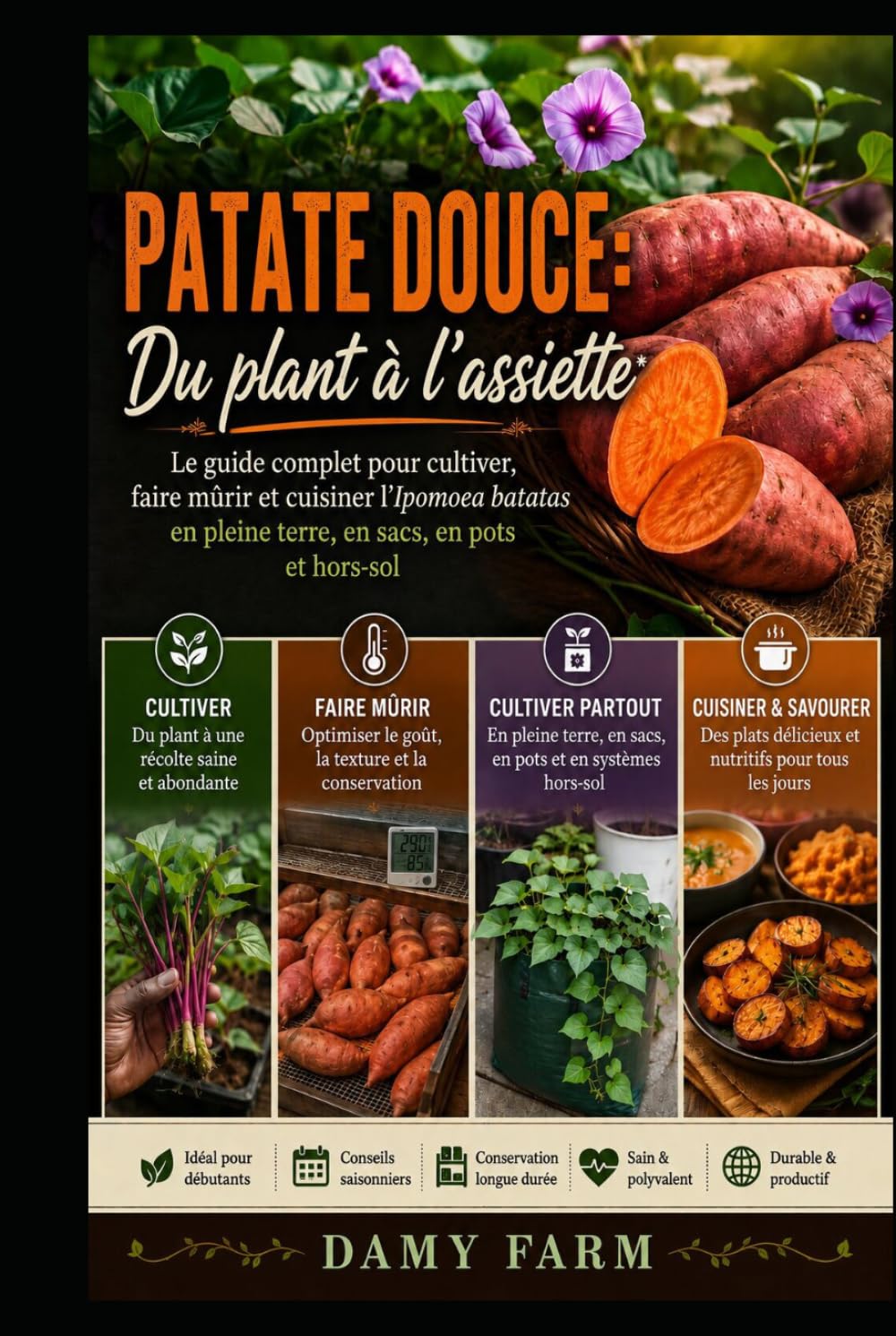 PATATE DOUCE: Du plant à l’assiette: Le guide complet pour cultiver, faire mûrir et cuisiner l’Ipomoea batatas en pleine terre, en sacs, en pots et hors-sol (French Edition) baixar livro de graça