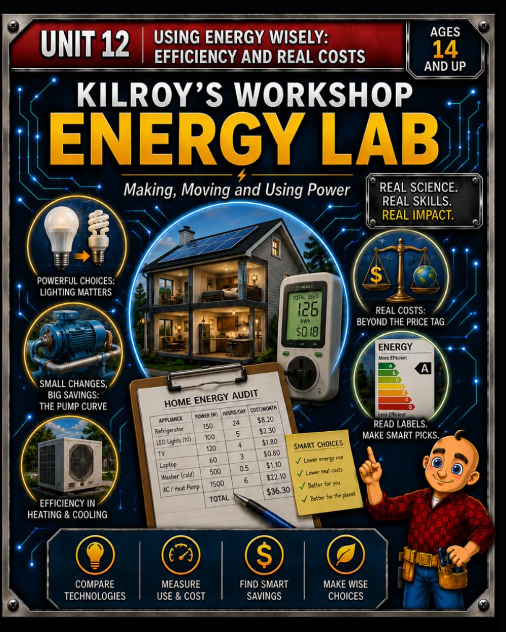Shop in a Box: Energy Lab: Unit 12: Using Energy Wisely: Ages 14+