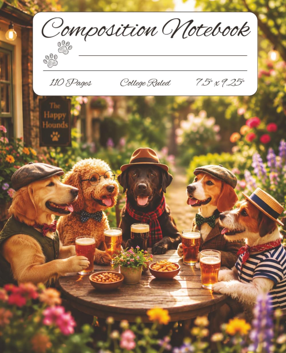 capítulo por capítulo baixar Funny Dogs At Pub Notebook: College Ruled Lined 110 Pages