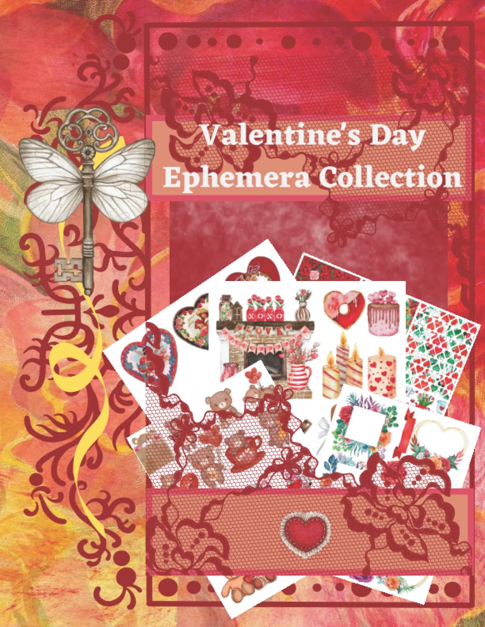 Valentines Day Ephemera Collection - Decorative Cut-Outs and Vintage Ephemeral Valentine's Day Pieces: Cuts-Outs And Collage Pieces For Mix Media Art,... Pages, Diy cards, Junk Journal, Collage, Deco baixar o livro de graça