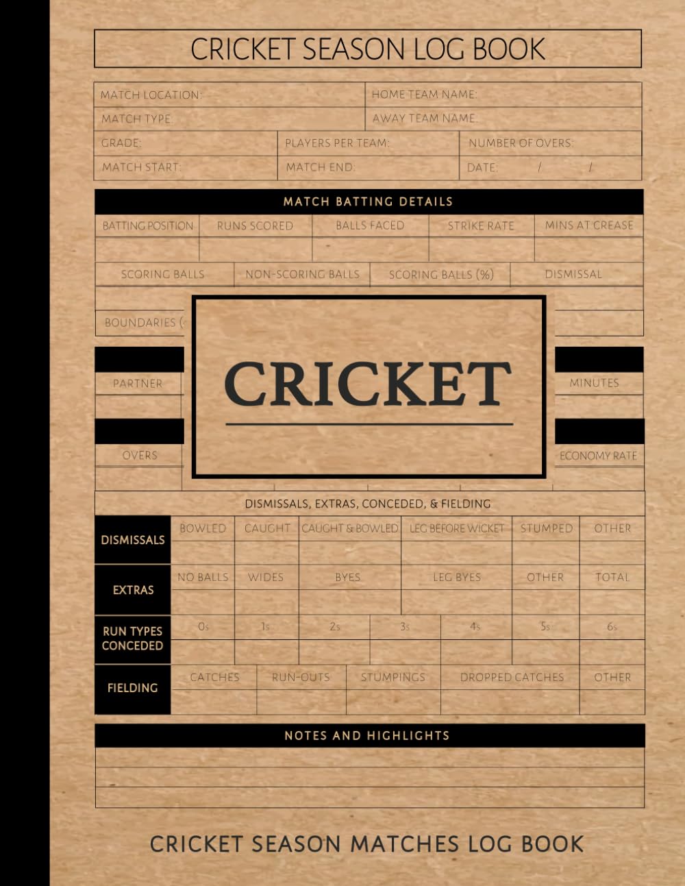 Cricket Season Log Book: Track & Record Every Match. Ideal for Players, Coaches, and Sports Enthusiasts baixar livro de graça