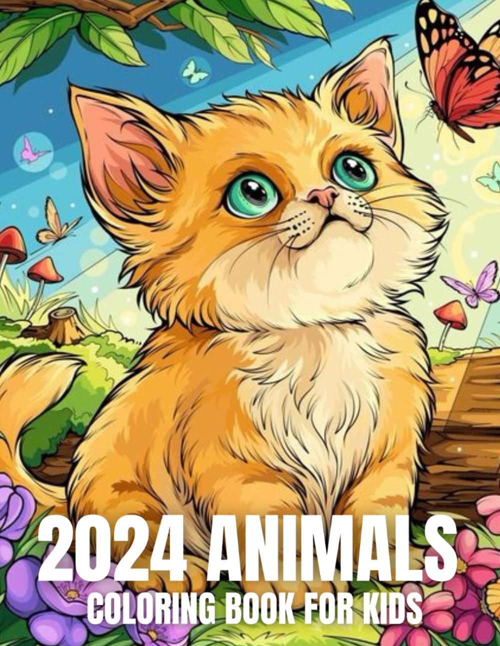 capítulo por capítulo baixar 2024 Animals Coloring Book for Kids: 2024 Animals Coloring Book Fun and easy coloring pages for kids Ages 3-6