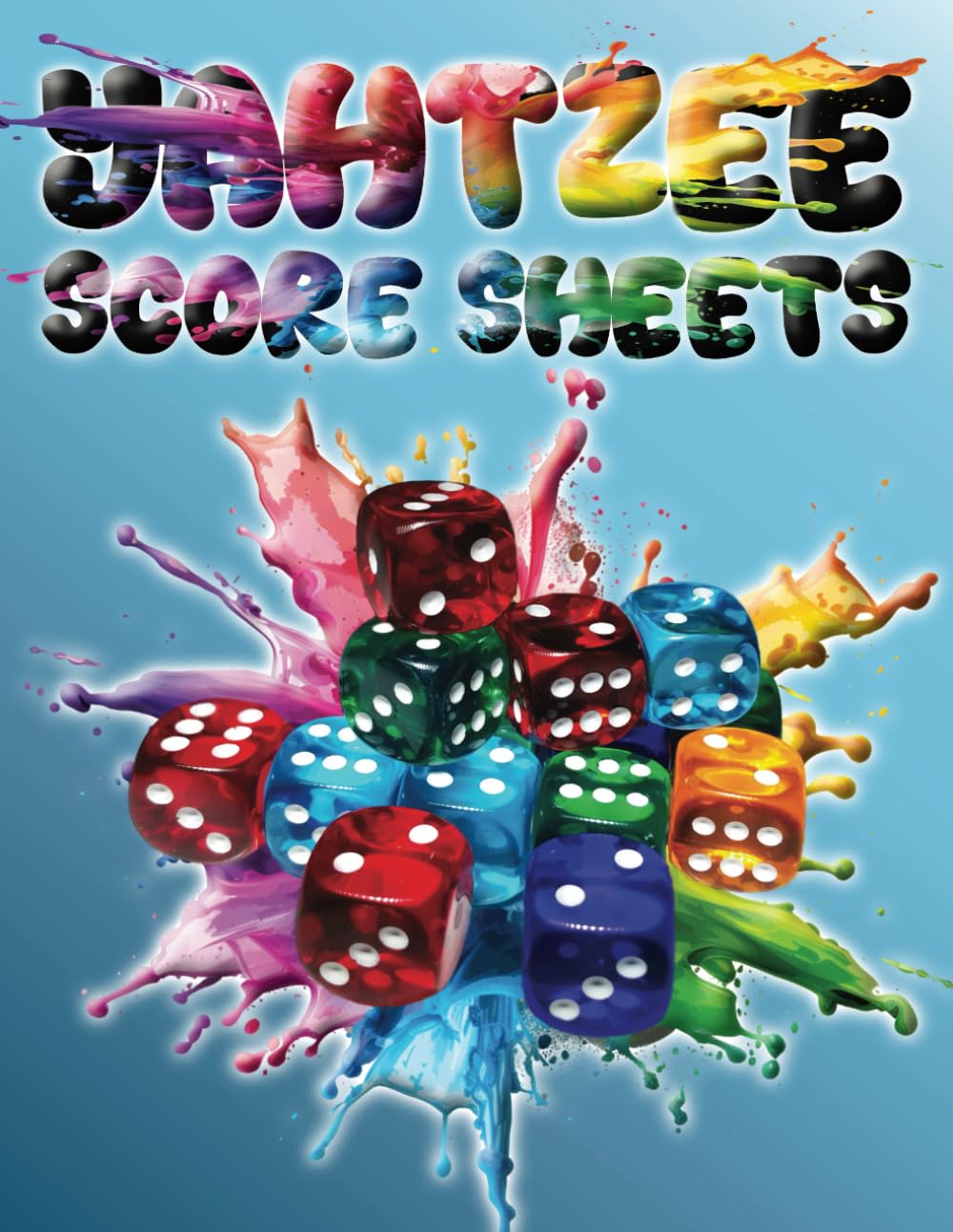 Yahtzee Score Sheets: Track Scores for 750 Games with 44 Tournament Result Tables | 8.5 x 11 Inches | Bold White-on-Black Headers for Easy Viewing | Non-Perforated Pages for Convenience baixar livro de graça