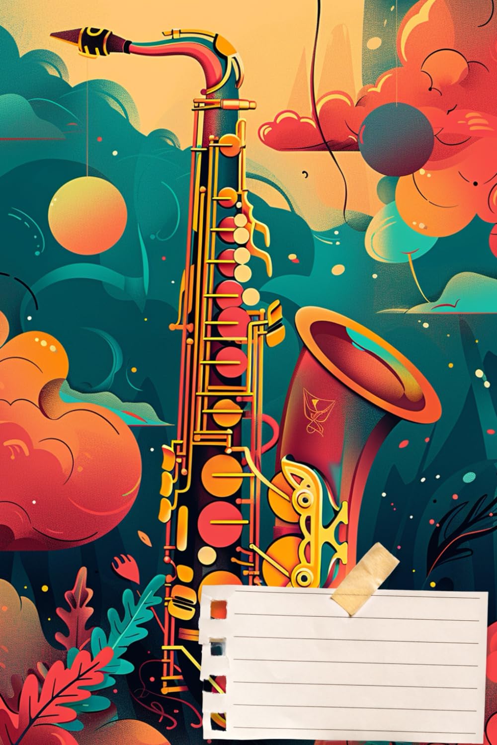 Cuaderno Saxo Tenor:Escribe tus Partituras