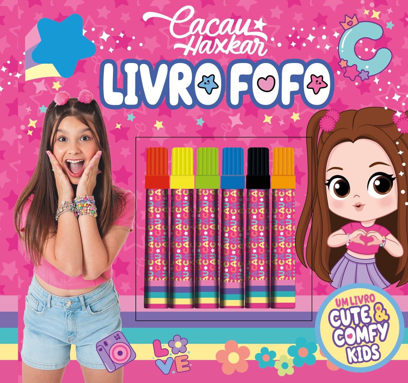 ler totalmente Cacau Haxkar - Cute & Comfy Kids - Livro Fofo