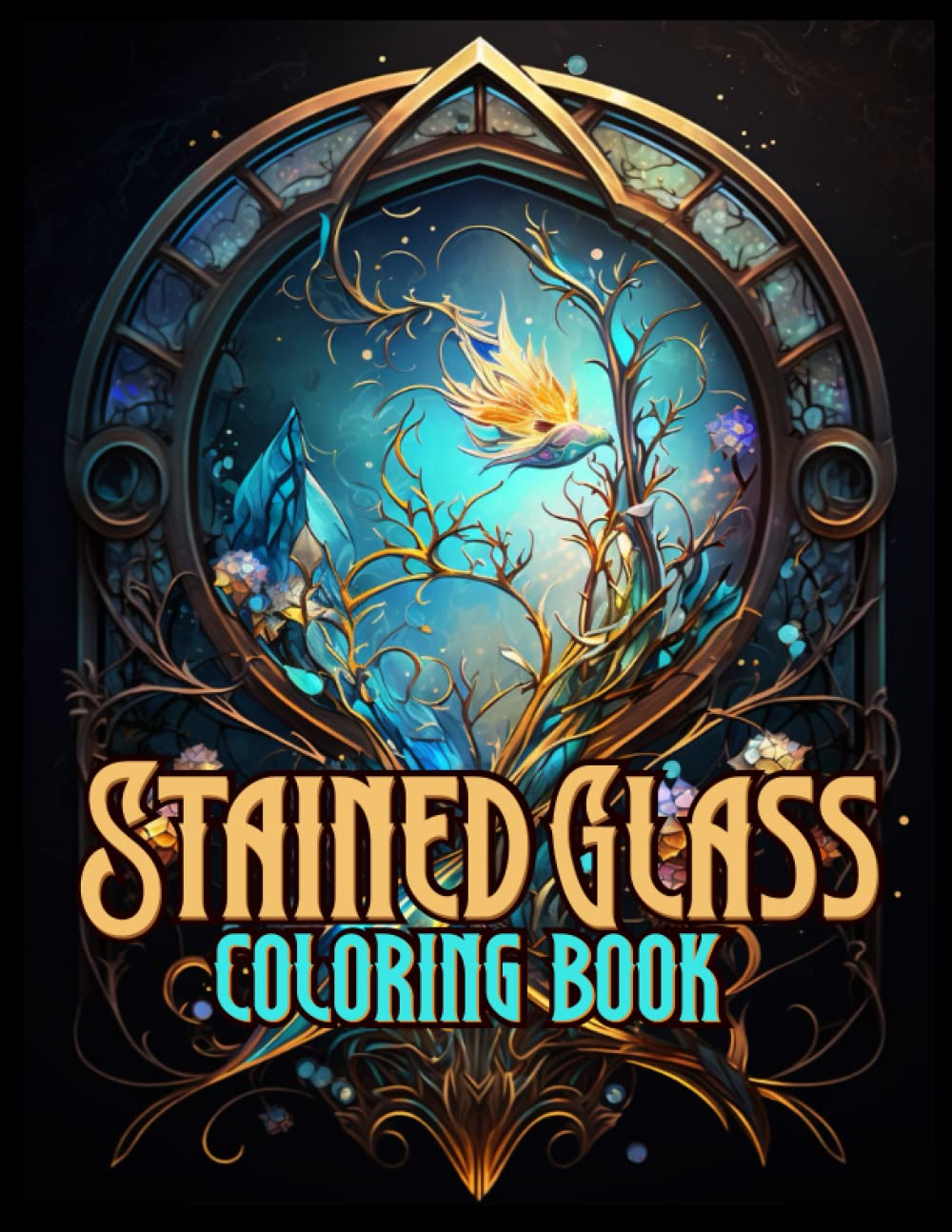 ler totalmente Stained Glass Coloring Book: A relaxing coloring book for Adults and Teens | with 40 unique and beautiful Stained Glass Designs like Birds, Flowers,... Images for Stress Relief & Creativity