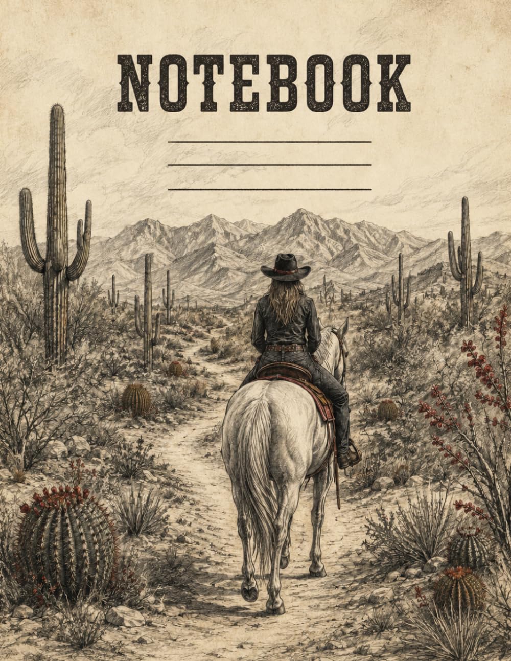 capítulo por capítulo baixar Desert Horseback Trail Rider Notebook: Horse Lovers, Western Riders and Southwestern Dreamers | 120 College-Ruled Pages