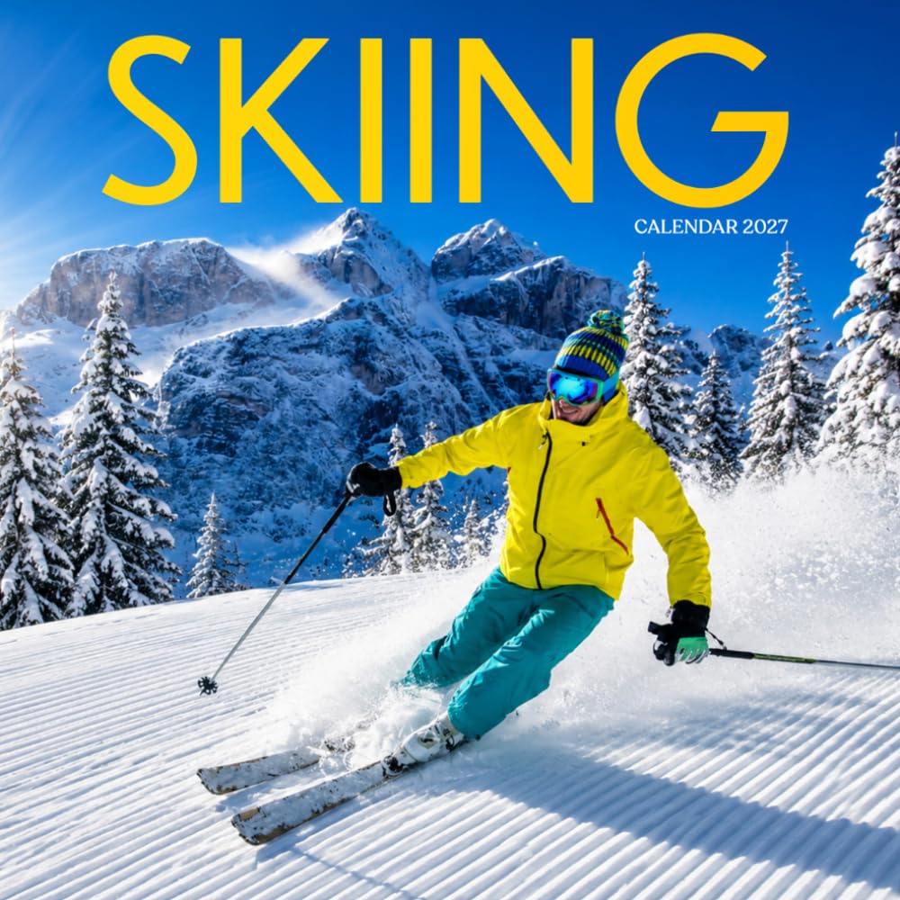 Skiing Calendar 2027: Mountain Action and Winter Scenes baixar livro de graça