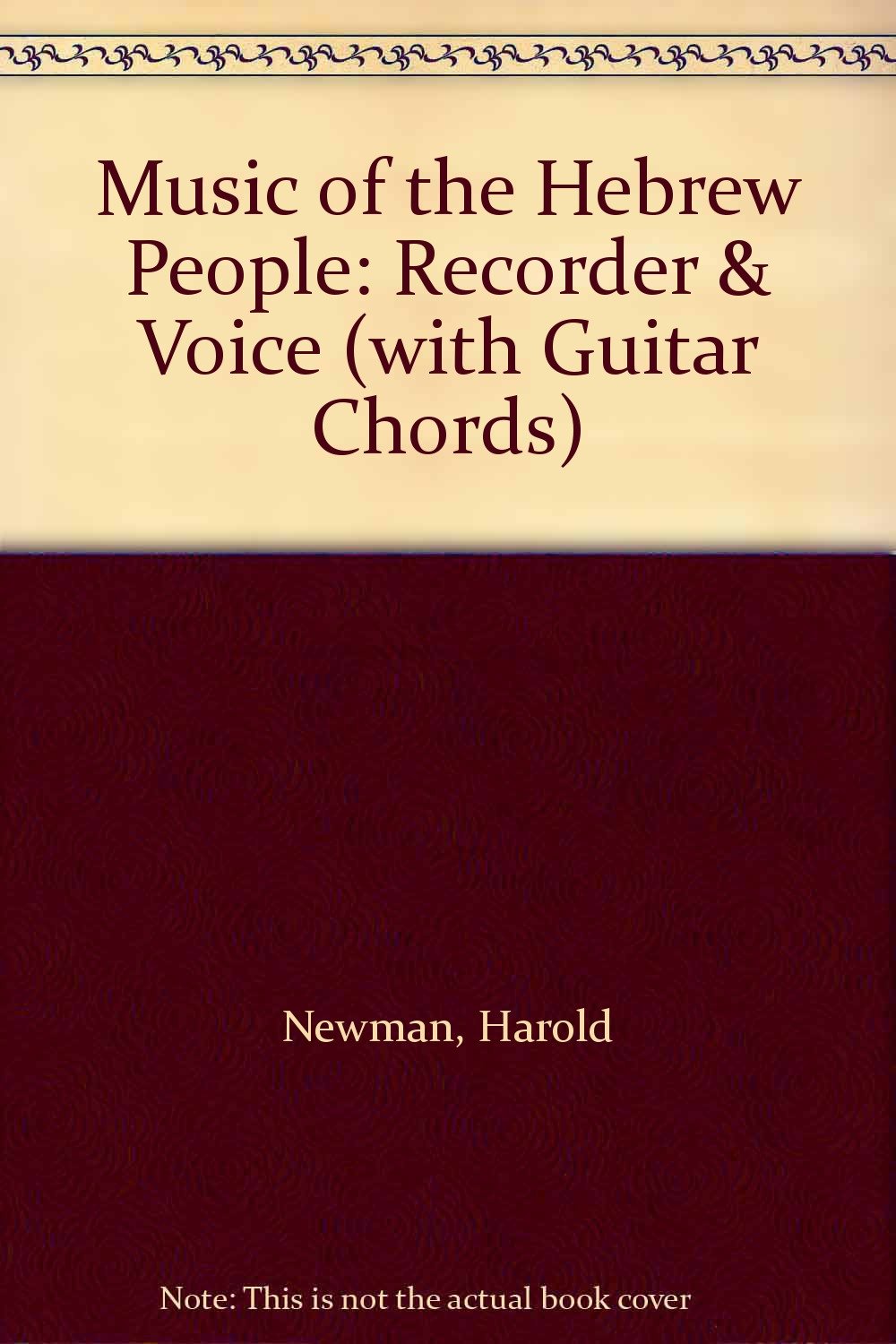 Music of the Hebrew People: Recorder & Voice With Guitar Chords