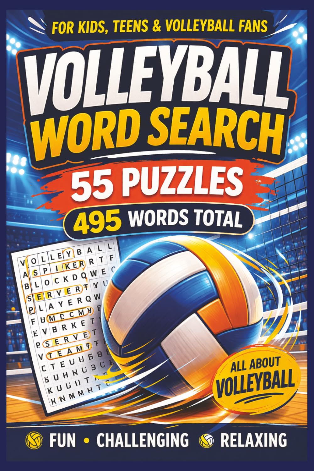 Volleyball Word Search Puzzle Book baixar livro de graça