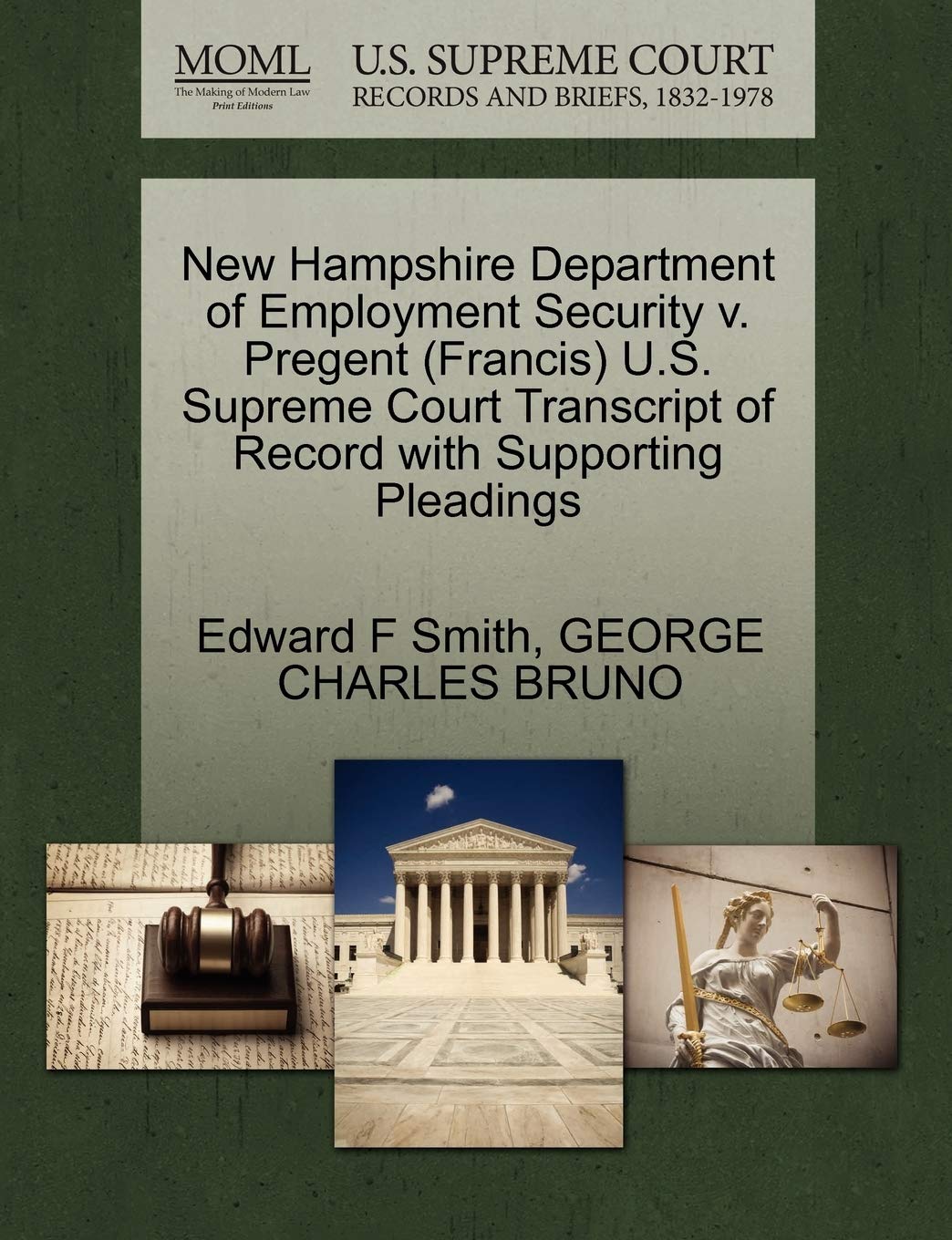 New Hampshire Department of Employment Security v. Pregent (Francis) U.S. Supreme Court Transcript of Record with Supporting Pleadings baixar livro de graça