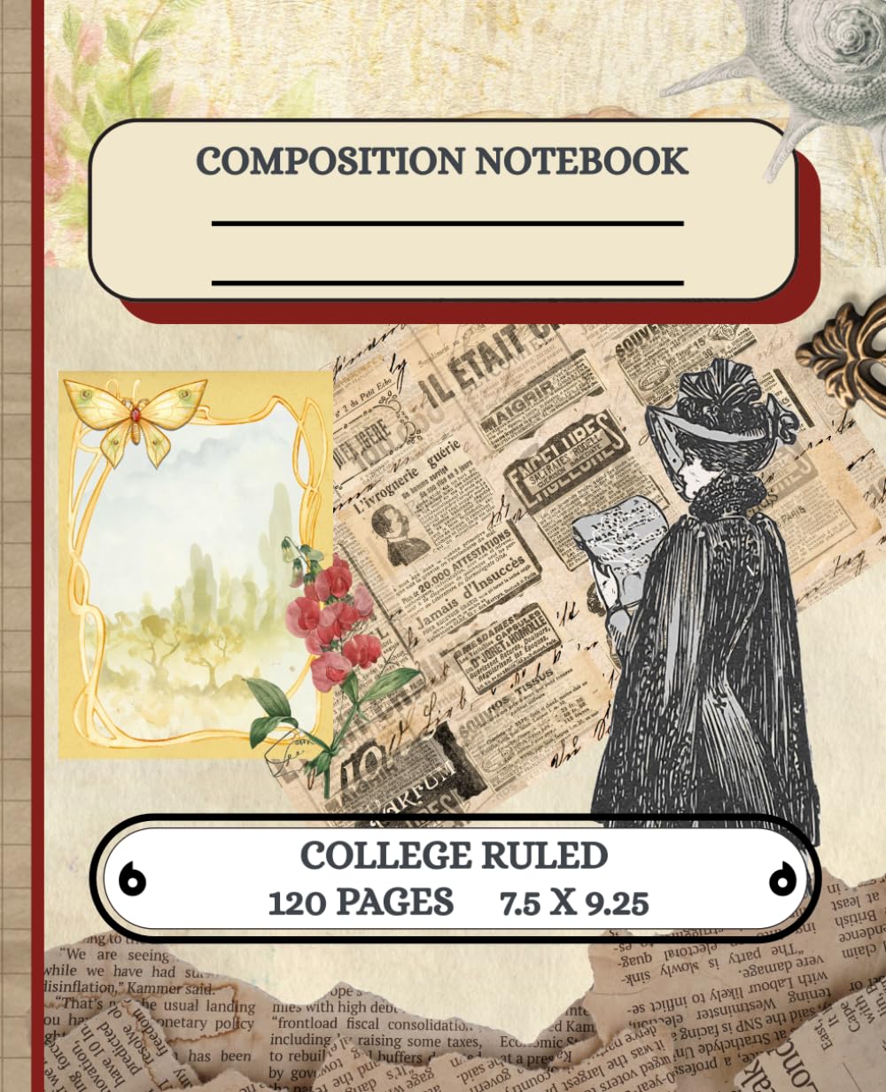 Vintage Journal Dreams: A Beautiful Vintage-Inspired College Ruled Notebook baixar livro de graça