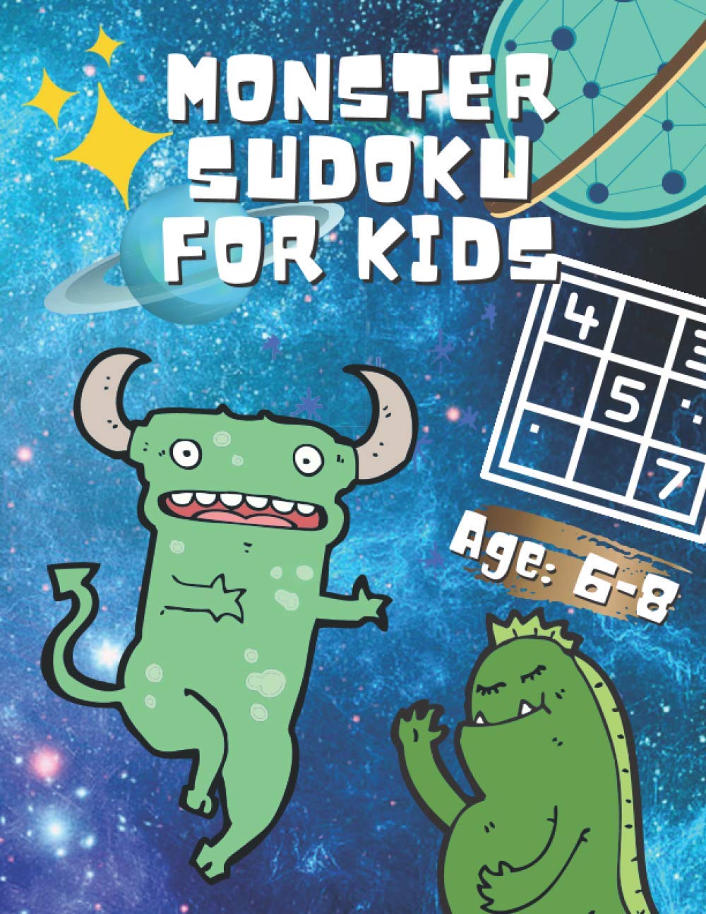 Monster Sudoku for Kids: 4x4 Sudoku Puzzles from Easy to Hard | Large Print, 8.5” x 11” Page and Full Solutions Answers baixar livro de graça