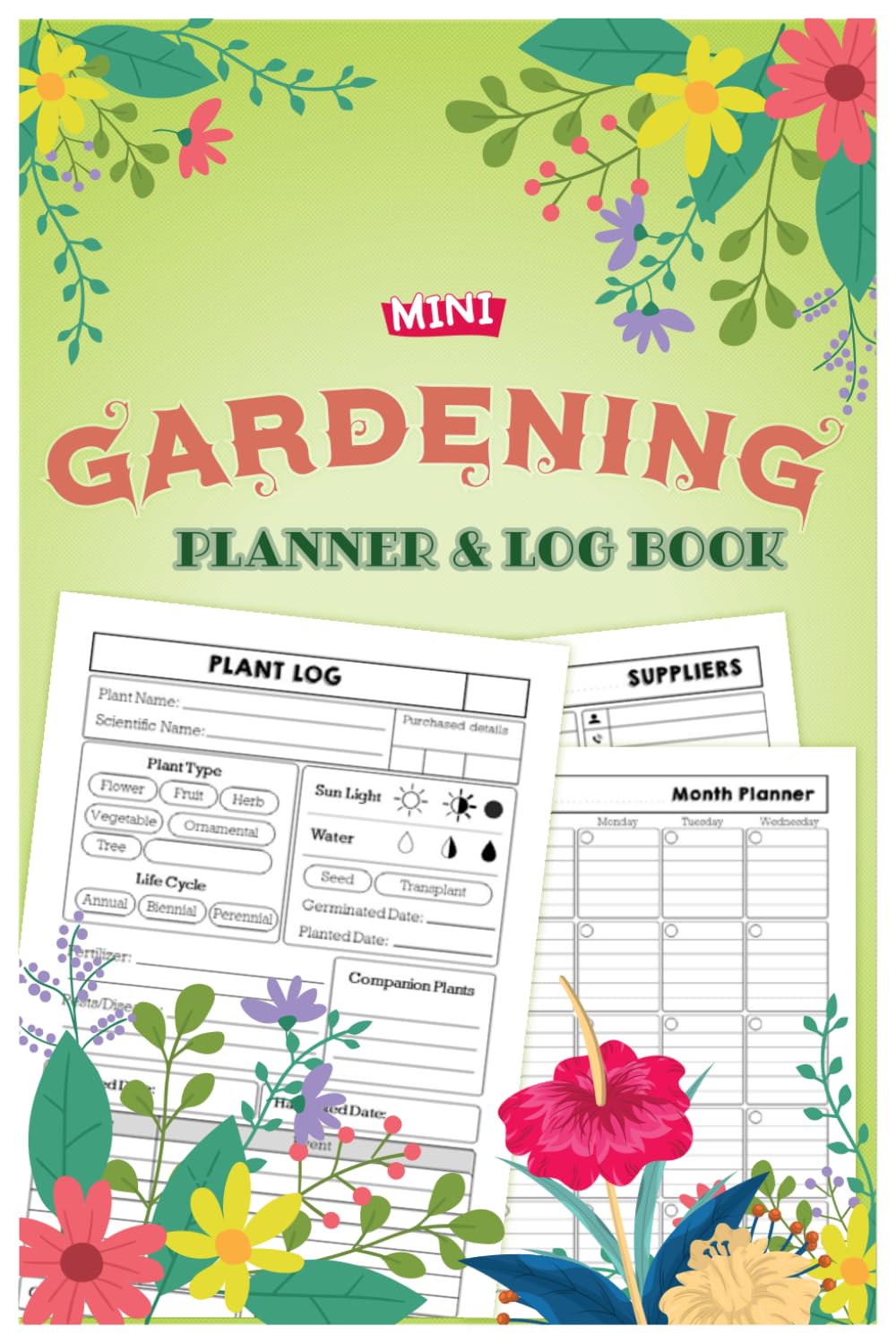 Mini Gardening Planner & Log Book: Gardening Organizer Log book for Gardeners, Flowers, Vegetable Growing, Plants Profiles and Layout Design | 6x9 inches baixar livro de graça