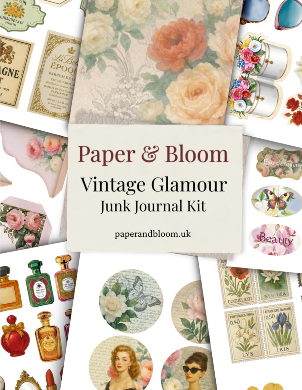 Vintage Glamour: Junk Journal and Scrapbooking Ephemera Collection baixar o livro de graça