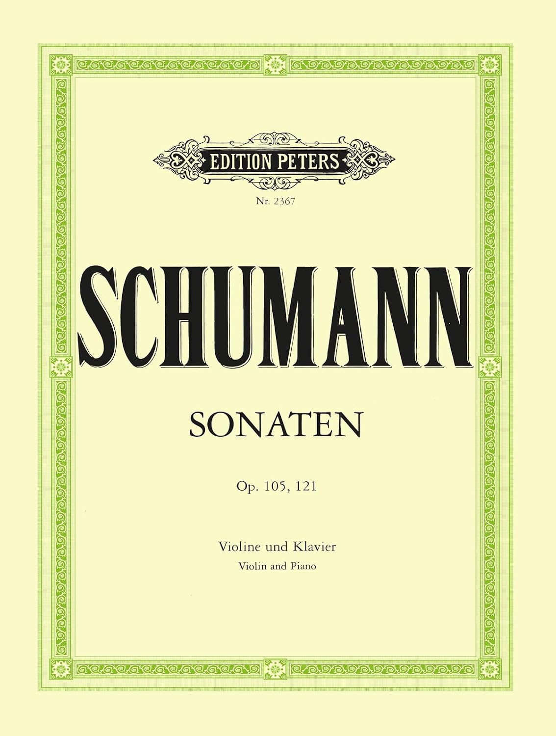 Sonatas in A minor Op.105; D minor Op.121