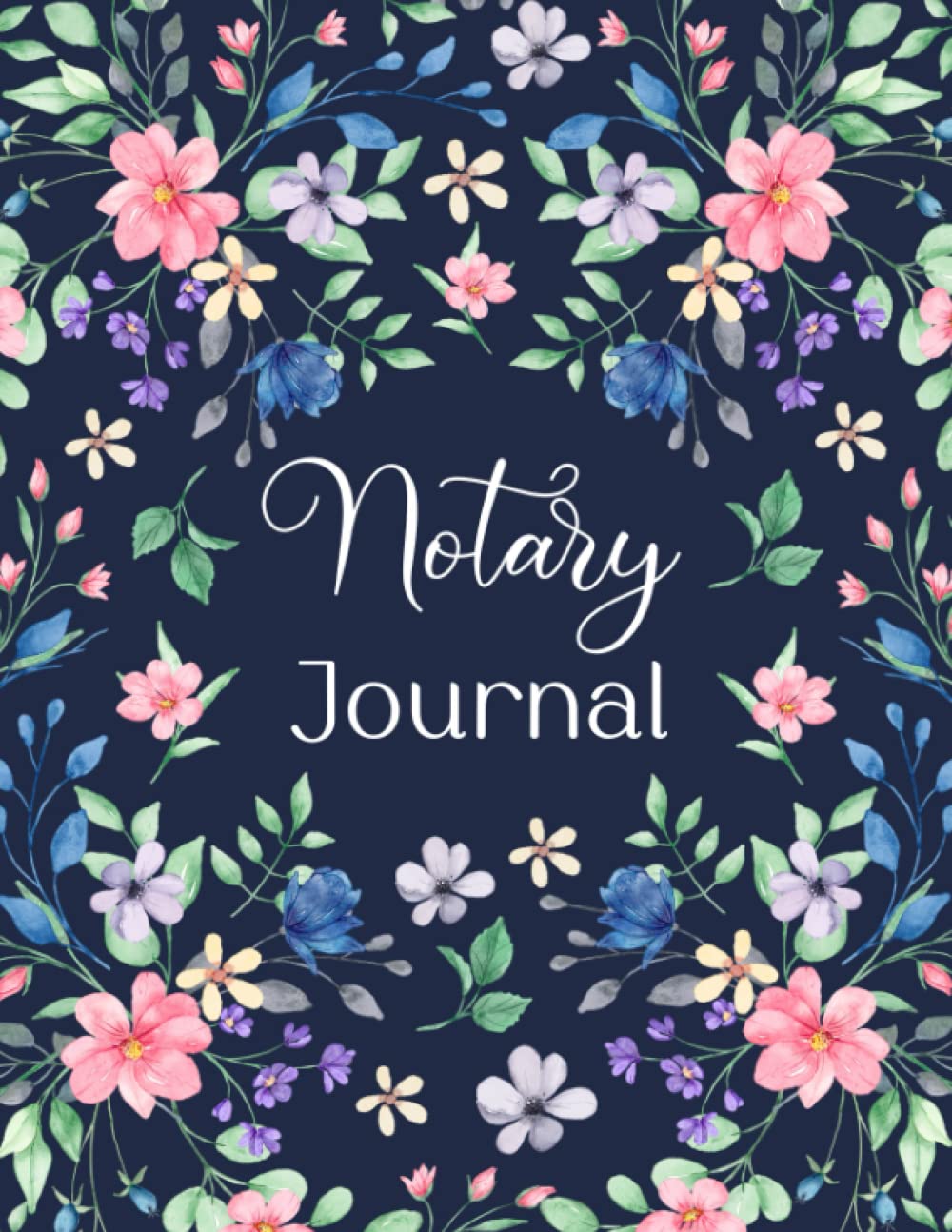 Notary Journal: Notary Public Log Book with 200 Entries for Notarial Acts | Notary Records Journal for Signing Agents | Notary Receipt Book | Blue Floral baixar livro de graça