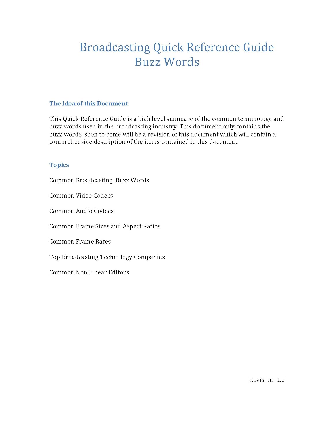 ler totalmente Broadcasting Quick Reference Guide Buzz Words (Broadcasting Reference Guides Book 1) (English Edition)