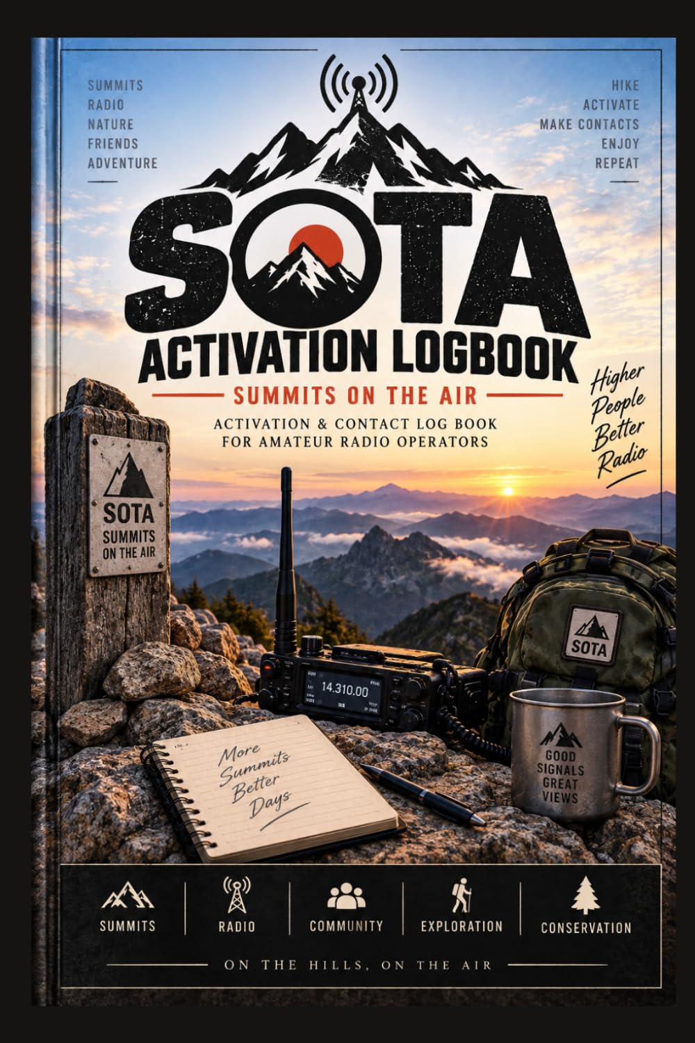 SOTA Activation Logbook: Summits on the Air Activation & Contact Log Book for Amateur Radio Operators, 6x9 baixar livro de graça