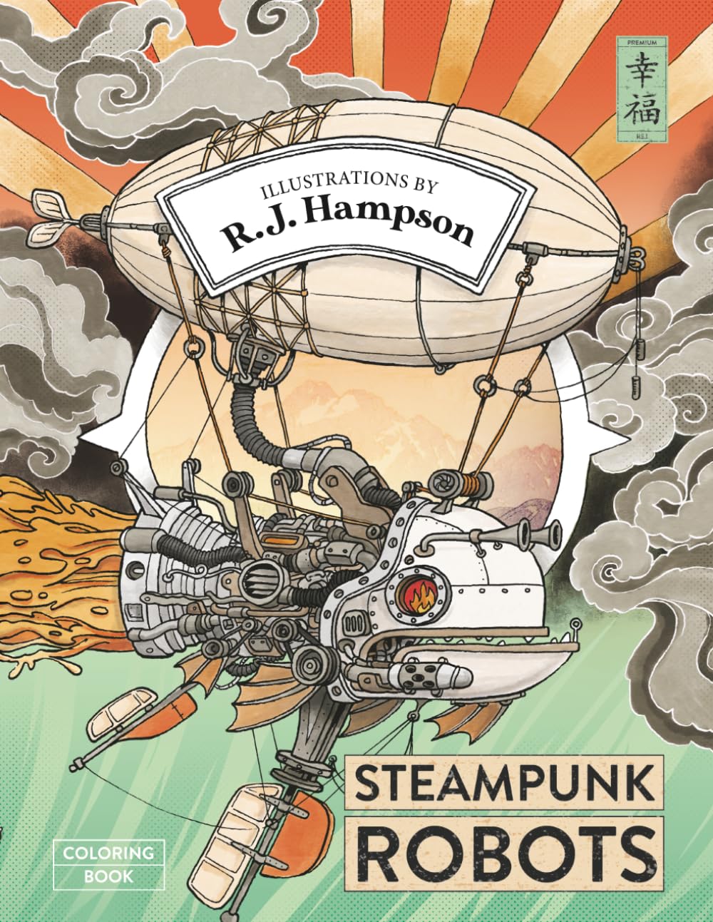 Steampunk Robots Coloring Book (R.J. Hampson Signature Books) baixar livro de graça