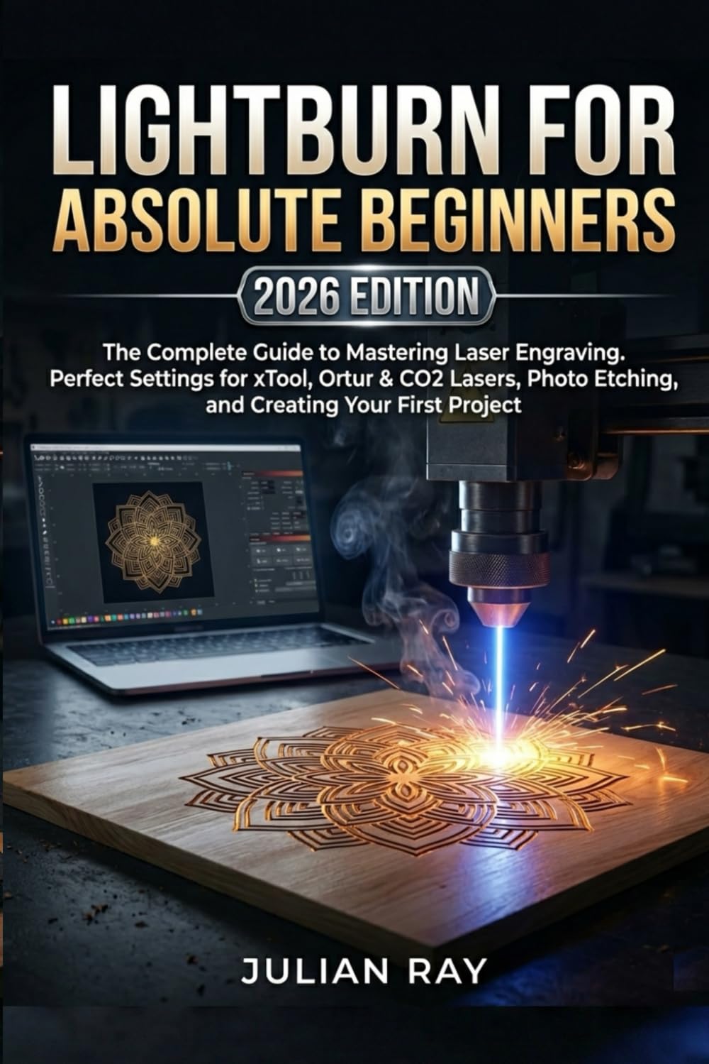capítulo por capítulo baixar LIGHTBURN FOR ABSOLUTE BEGINNERS (2026 EDITION): The Complete Guide to Mastering Laser Engraving. Perfect Settings for xTool, Ortur & CO2 Lasers, Photo Etching, and Creating Your First Project