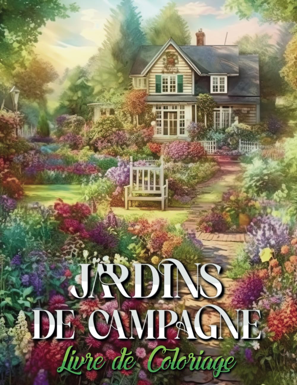 Jardins de Campagne Livre de Coloriage: 50 Pages De Coloriage Spectaculaires Pour Ados Et Adultes | Avec De Magnifiques Paysages Champêtres, Des... Des Papillons Enchanteurs (French Edition) baixar livro de graça