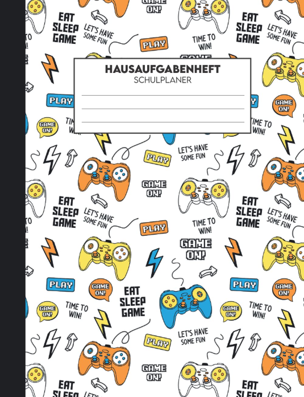 ler totalmente Hausaufgabenheft: Schülerkalender, Hausaufgabenheft Gymnasium, 100 Seiten, Gamer Hausaufgabenplaner, Schulplaner
