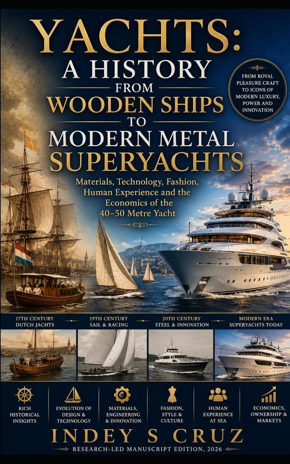 ler totalmente YACHTS: A HISTORY FROM WOODEN SHIPS TO MODERN METAL SUPERYACHTS: Materials, Technology, Fashion, Human Experience and the Economics of the 40–50 Metre Yacht