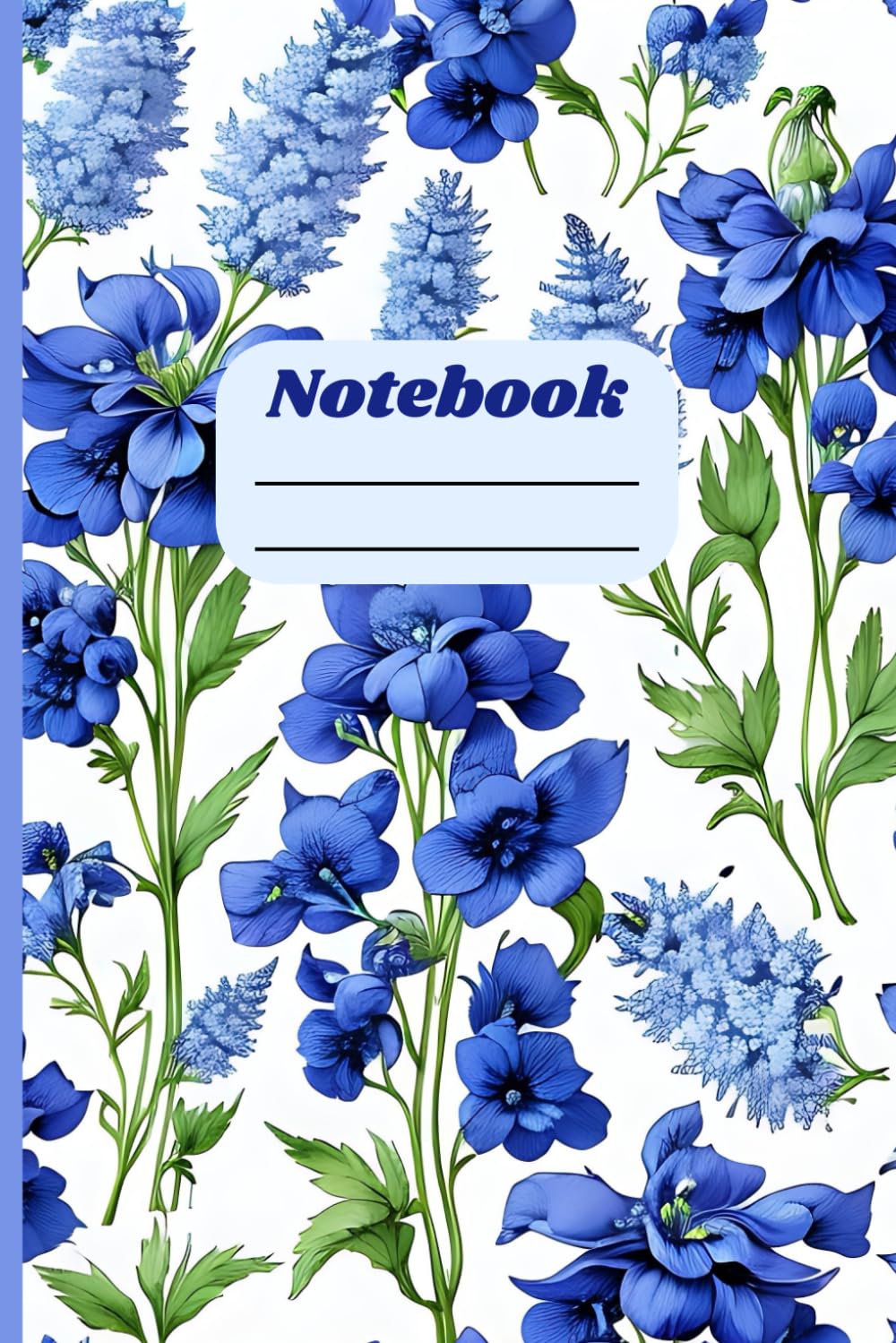 Various Blue Flowers: 6" x 9" Notebook baixar livro de graça