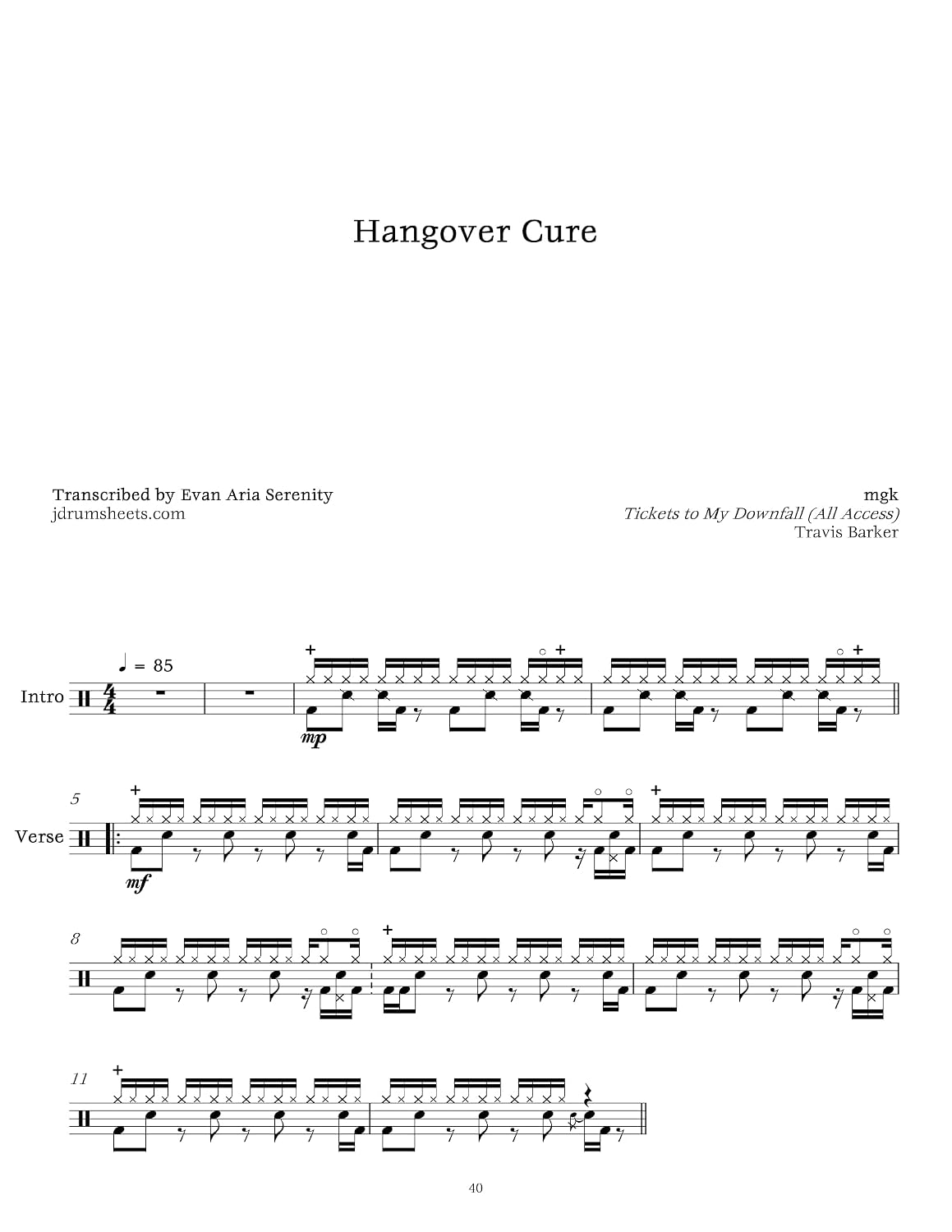 ler totalmente mgk (Machine Gun Kelly) - Hangover Cure: Drum Sheet Music (JDS: mgk (Machine Gun Kelly) Drum Sheet Music) (English Edition)