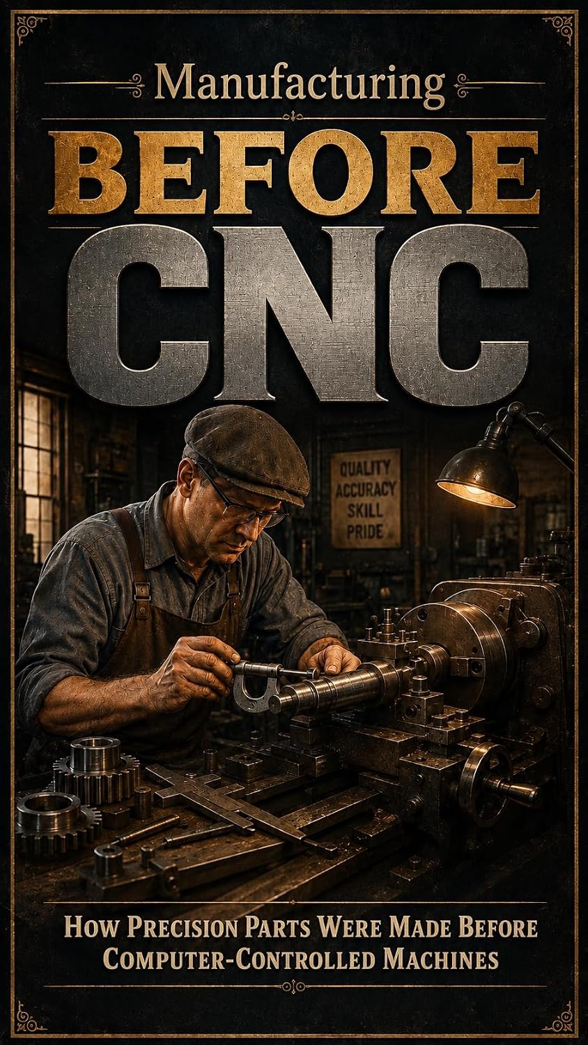 ler totalmente MANUFACTURING BEFORE CNC: How Machinists Built Precision, Repetition, and Mass Production Before Digital Control (ENGINEERING BEFORE THE DIGITAL AGE Book 5) (English Edition)